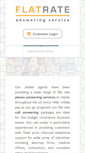 Mobile Screenshot of flatrateansweringservice.com
