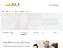 Tablet Screenshot of flatrateansweringservice.com